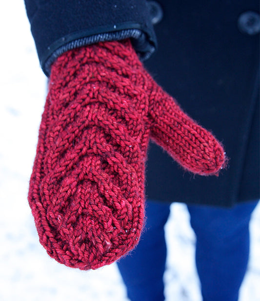 Antler Mittens - Knitting